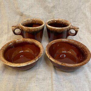 Vintage Hull Set of 2 Bowls & 2 Mugs
